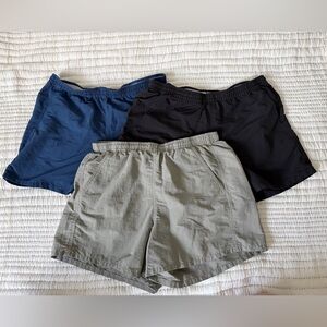 Three Pairs Patagonia Women’s 5” Baggies Shorts Size Small